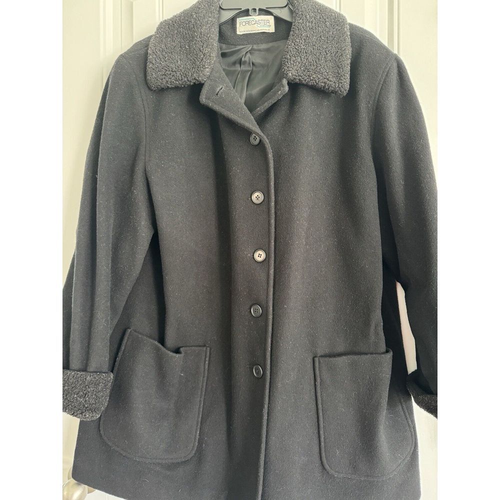 Forecaster of Boston‎ Wool Coat Women's Size 18 Wool, Lined, Collar & Arm Cuff